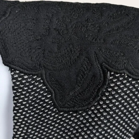 Strenesse B&W Knit Short Sleeve Dress - Picture 4 of 9